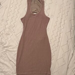 Sleeveless Mauve Bodycon Dress